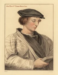 John More, 19 éves, Sir Thomas More fia. ,1812 (metszet)