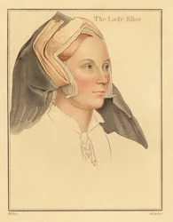 Margaret, Lady Elyot, meghalt 1569-ben, 1812-ben (metszet)
