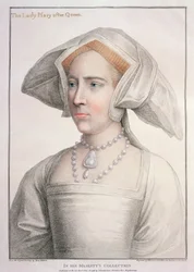Tudor Mária (1516-58) Francesco Bartolozzi (1727-1815) metszet (metszet)
