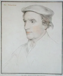 Philip Melanchton (1497-1560) portréja Fransesco Batolozzi (1727-1815) metszete 1792 (metszet)