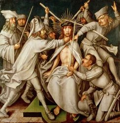 A zászlózás, a Dominikanerkirche oltárképéből