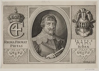 Keresztény IV. Illusztráció Peder Vinstruphoz, "A dán kürtfúvó", 1644