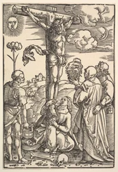 Krisztus a kereszten a Szűzanyával és Longinusszal, Mária Magdolnával és Jánossal, 1505.
