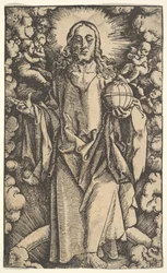 Krisztus földgömbbel, 15-16. század.