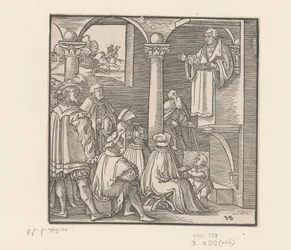 Luther Márton prédikál a templomban