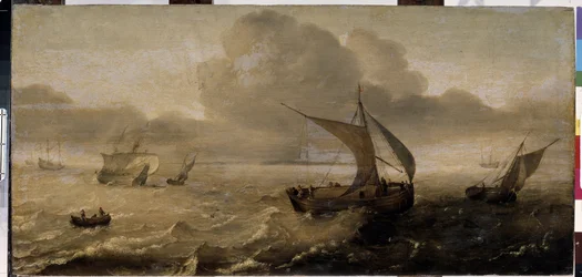 "La tempete en mer" (Viharos tenger) Hans Goderis (1622-1642) festménye 17. századi Ermitázs Múzeum, Szentpétervár