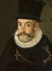 Lengyel: Habsburg III. Maximilian főherceg (1558-1618) portréja a Német Lovagrend nagymesteri öltözékében (lengyel) Portré III. Maximilian főherceg (1558-1618).