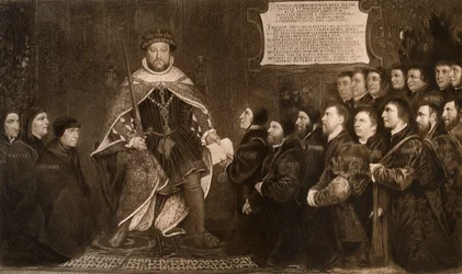 VIII. Henrik: Charta megadása a Borbélyok és Sebészek Céheinek, 1541, 1902.