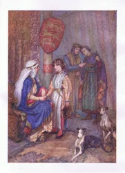 Hubert, Hubert, vesd a szemed a fiatal fiúra (János király), a George Harrap & Co Ltd. által kiadott Shakespeare teljes műveiből, 1920-as évek