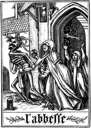 Az apátnőt meglátogatta a halál, 1538