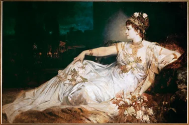 Charlotte Wolter színésznő mint Messalina (olaj, vászon)