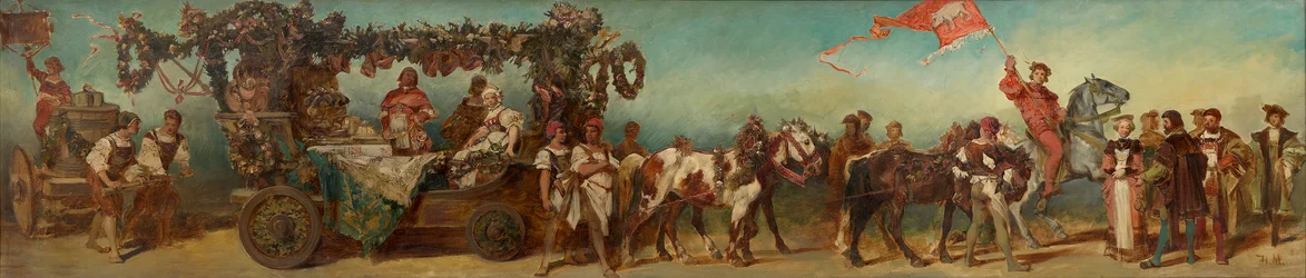 Terv az 1879-es ünnepi felvonuláshoz - A mészárosok