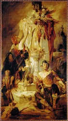 Sacrificial scene ... (festmény vászonra)