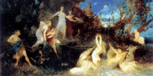 Diana vadászata, tanulmány, 1879.
