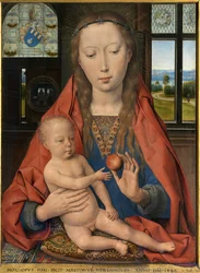 Részlet Maarten van Nieuwenhove diptichonjáról