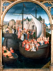 Szent Orsolya-szentély, Indulás Bázelből, 1489