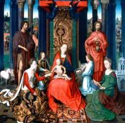 Keresztelő Szent János és Szent János evangélista triptichonja, 1479
