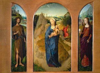Triptichon a Madonnával és a gyermekkel a ...