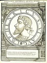 VI. Henrik, illusztráció a keleti és nyugati ókori római császárok leghitelesebb képeiből, Rudolph Wyssenbach fametszete, Andreas Gesner, Zürich, 1
