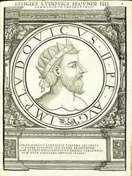 II. Luis, illusztráció a „Minden Kelet és Nyugat római császárai” c.