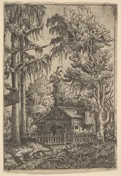 Kunyhó fák között, 1551.