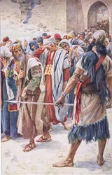 Babilon foglyai, illusztráció a Pictures That Teach The Crown sorozatból, 1920