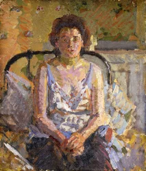 Nő az ágyon, 1912-3