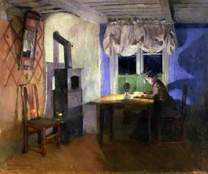Lámpafénynél, 1890