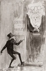 Illusztráció a karácsonyi énekhez Charles Dickens karácsonyi könyveiből
