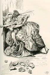 Illusztráció Charles Dickens meséje két városról című regényéhez