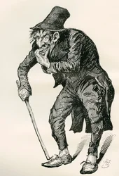 Illusztráció Charles Dickens The Old Curiosity Shop című könyvéhez