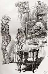 Illusztráció Charles Dickens The Old Curiosity Shop című könyvéhez