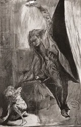 Illusztráció Charles Dickens The Ghost