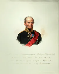 Dmitrij Vasziljevics Vaszilcsikov portréja 1778-1859 A császári lóőrök albumából, 1846-1849