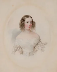 Olga Nyikolajevna orosz nagyhercegnő 1822-1892, Württemberg királynéjának portréja, 1838
