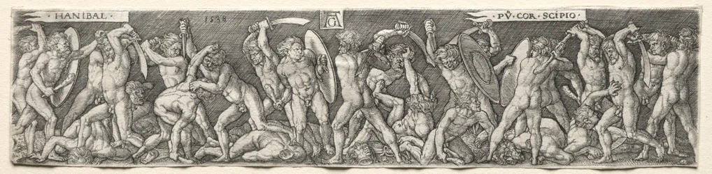 Hannibál harca Scipióval, 1538.