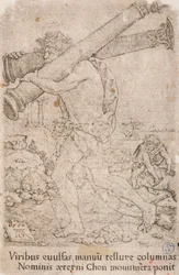 Hercules Carrying the Columns of Gades, a sorozatból:  Herkules fáradozásai (12)