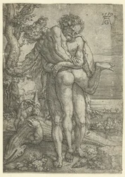 Herkules harcol Achelous folyóistennel Hercules munkái (sorozat címe)