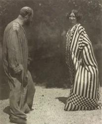 Gustav Klimt és Emilie Flöge, c. 1909.