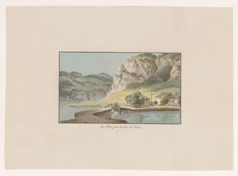 Gezicht op Le Pont bij het Lac de Joux Au Pont prés du Lac de Joux (title on object) Gezichten op Zwitserland (series title) Collection de quelques vues dessinées en Suisse d