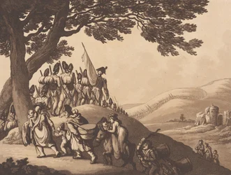 Katonák vonulnak, 1798. április 1.