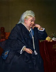 Viktória királynő 1899-ben, 1901-ben.