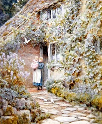 Szőlőház (akvarell papíron)