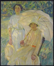 Fehér napernyő #2, 1912 körül