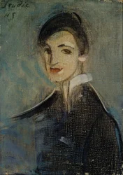 Énekesnő feketében, 1916-1917