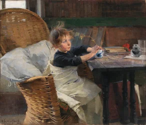 A lábadozó, 1888.