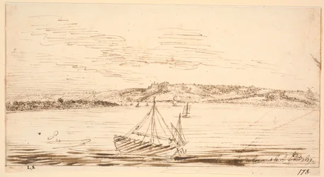 River Prospect Lormontból, Bordeaux, a Garonne folyó felől nézve