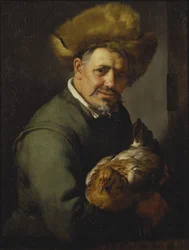 Öreg ember tyúkkal, 1630