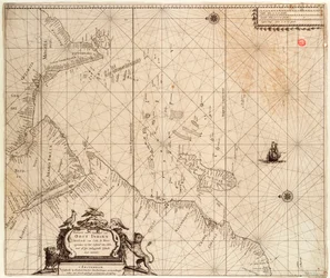 Afrika, India és Srí Lanka térképe, 1680 körül (nyomtatás)