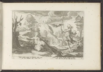 Apollo doodt Coronis Ovidius Metamorfosen (sorozat címe) Herscheppingen van P. Ovidius Naso (sorozat címe)
